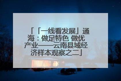 「一线看发展」通海：做足特色 做优产业——云南县域经济样本观察之二