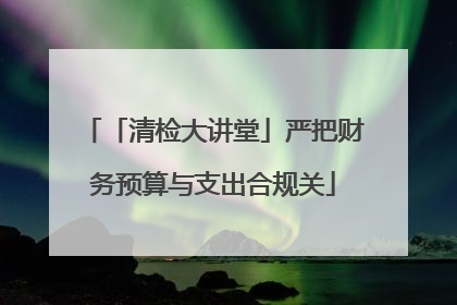「清检大讲堂」严把财务预算与支出合规关