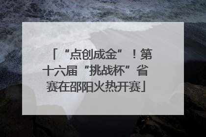 “点创成金”！第十六届“挑战杯”省赛在邵阳火热开赛
