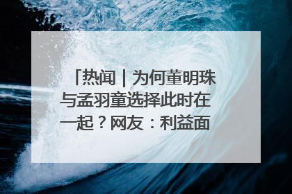 热闻｜为何董明珠与孟羽童选择此时在一起？网友：利益面前啥都能和解