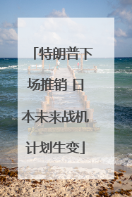 特朗普下场推销 日本未来战机计划生变