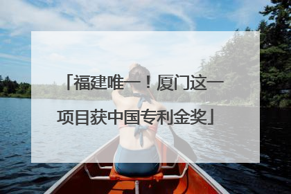 福建唯一！厦门这一项目获中国专利金奖