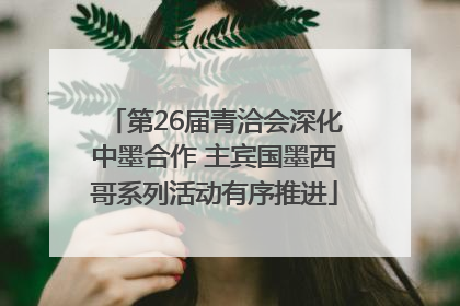 第26届青洽会深化中墨合作 主宾国墨西哥系列活动有序推进