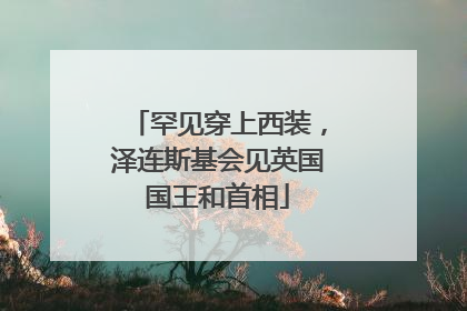 罕见穿上西装，泽连斯基会见英国国王和首相