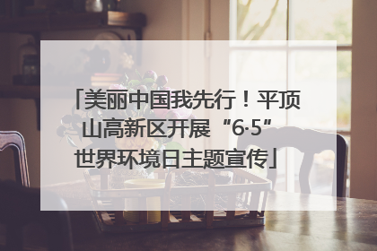 美丽中国我先行！平顶山高新区开展“6·5”世界环境日主题宣传