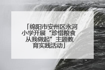 绵阳市安州区永河小学开展“珍惜粮食 从我做起”主题教育实践活动