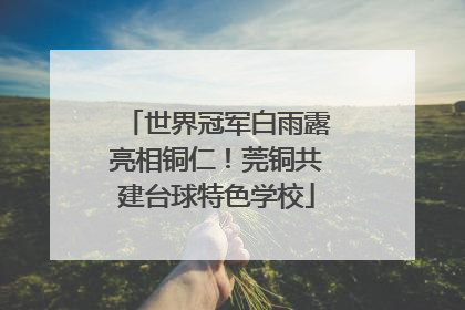 世界冠军白雨露亮相铜仁！莞铜共建台球特色学校
