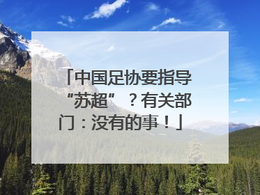 中国足协要指导“苏超”？有关部门：没有的事！