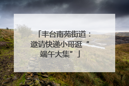 丰台南苑街道：邀请快递小哥逛“端午大集”
