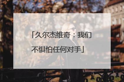 久尔杰维奇：我们不惧怕任何对手