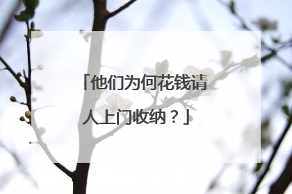 他们为何花钱请人上门收纳？