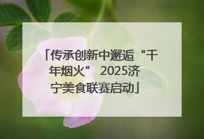 传承创新中邂逅“千年烟火” 2025济宁美食联赛启动