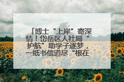 博士“上岸”寄深情！岱岳区人社局“护航”助学子逐梦，一纸书信道尽“根在岱岳”的眷恋