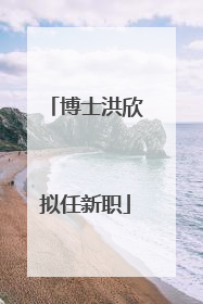 博士洪欣拟任新职