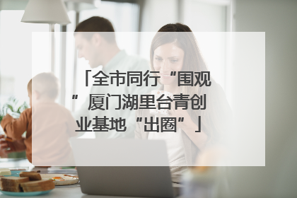 全市同行“围观”厦门湖里台青创业基地“出圈”