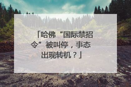 哈佛“国际禁招令”被叫停，事态出现转机？