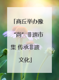 商丘举办豫“尚”非遗市集 传承非遗文化