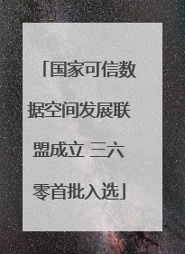 国家可信数据空间发展联盟成立 三六零首批入选
