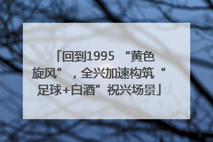 回到1995 “黄色旋风”，全兴加速构筑“足球+白酒”祝兴场景