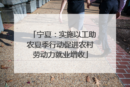 宁夏：实施以工助农夏季行动促进农村劳动力就业增收