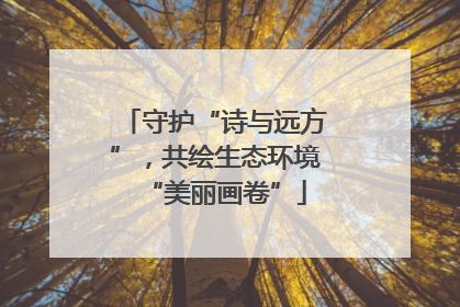 守护“诗与远方”，共绘生态环境“美丽画卷”