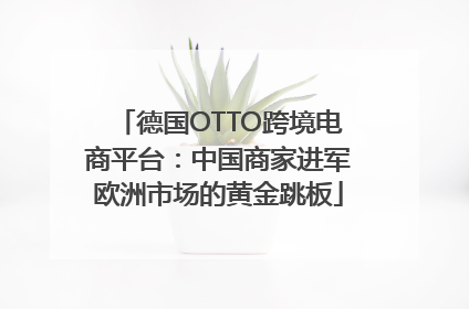 德国OTTO跨境电商平台：中国商家进军欧洲市场的黄金跳板