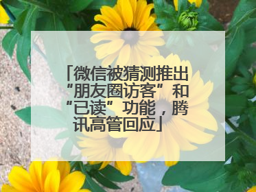 微信被猜测推出“朋友圈访客”和“已读”功能，腾讯高管回应