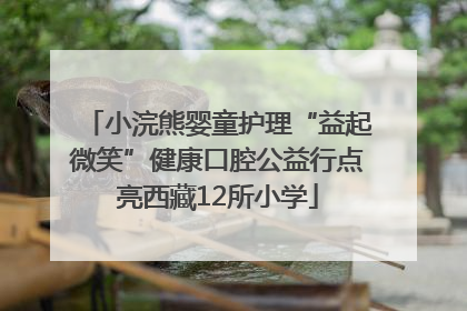 小浣熊婴童护理“益起微笑”健康口腔公益行点亮西藏12所小学