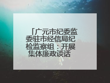 广元市纪委监委驻市经信局纪检监察组：开展集体廉政谈话 敲响廉政警钟