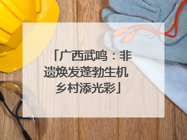 广西武鸣：非遗焕发蓬勃生机 乡村添光彩