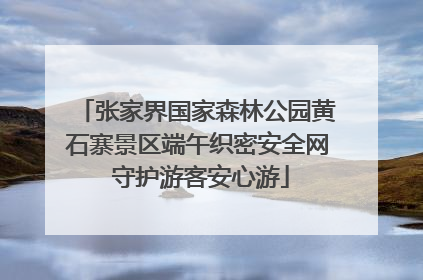 张家界国家森林公园黄石寨景区端午织密安全网 守护游客安心游