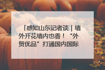 感知山东记者谈｜墙外开花墙内也香！“外贸优品”打通国内国际市场“旋转门”