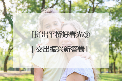 拼出平桥好春光③｜交出振兴新答卷
