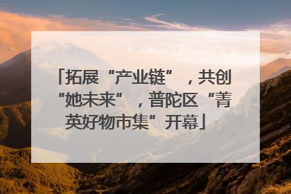 拓展“产业链”，共创“她未来”，普陀区“菁英好物市集”开幕
