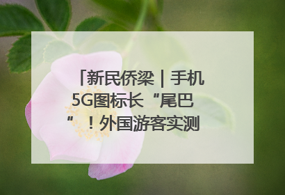 新民侨梁｜手机5G图标长“尾巴”！外国游客实测网速后惊呼……