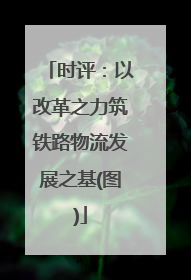 时评：以改革之力筑铁路物流发展之基(图)