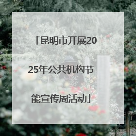 昆明市开展2025年公共机构节能宣传周活动