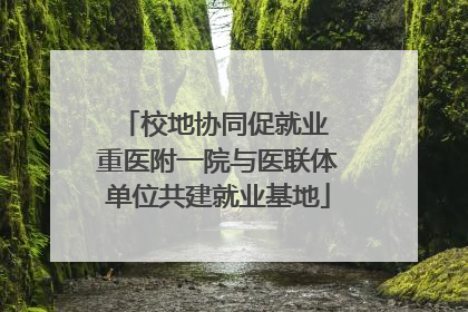 校地协同促就业 重医附一院与医联体单位共建就业基地