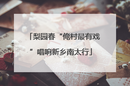 梨园春“俺村最有戏”唱响新乡南太行