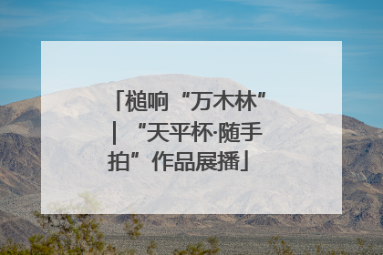 槌响“万木林”｜“天平杯·随手拍”作品展播