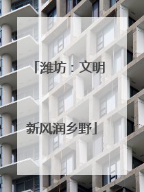 潍坊：文明新风润乡野