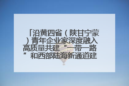 沿黄四省（陕甘宁蒙）青年企业家深度融入高质量共建“一带一路”和西部陆海新通道建设战略合作交流会在甘肃兰州召开