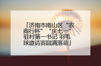 济南市南山区“农商行杯”“庆七一”驻村第一书记 羽毛球邀请赛圆满落幕