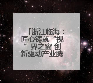 浙江临海：匠心铸就“视”界之窗 创新驱动产业腾飞