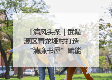 清风头条｜武陵源区青龙垭村打造“清廉书屋”赋能乡村振兴新风尚