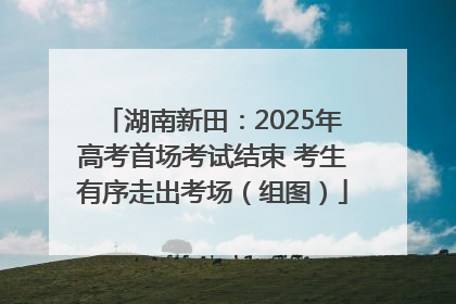 湖南新田：2025年高考首场考试结束 考生有序走出考场（组图）