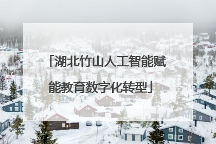 湖北竹山人工智能赋能教育数字化转型