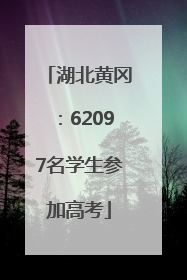 湖北黄冈：62097名学生参加高考