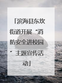 滨海县东坎街道开展“消防安全进校园”主题宣传活动