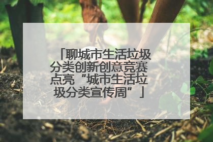 聊城市生活垃圾分类创新创意竞赛点亮“城市生活垃圾分类宣传周”